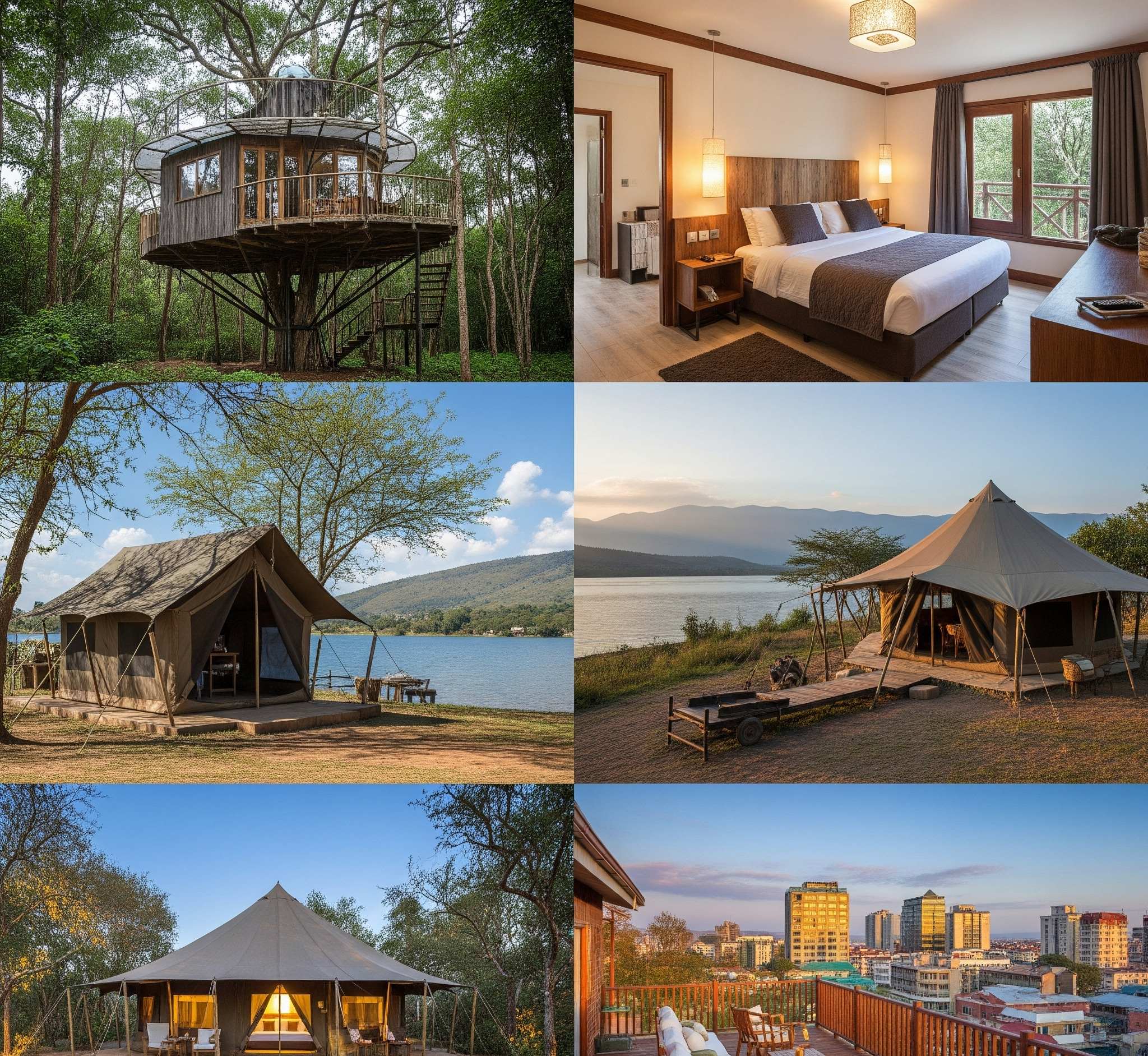 Unique accommodations including treehouses and glamping in Kenya - Click to discover unique stays